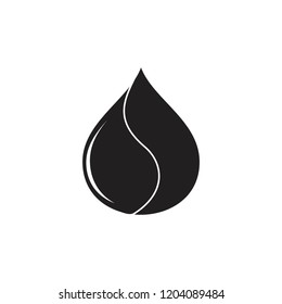 shine drop oil liquid logo vector
