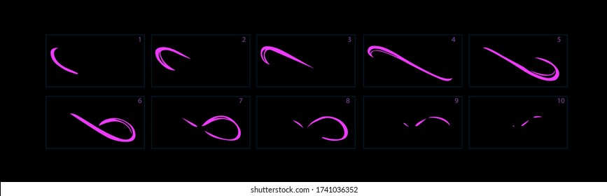 Shine explosion effect. Poison explosion animation effect. Animation Sprite sheet for games, cartoon or animation. vector
