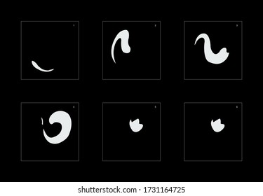 Shine explosion effect. Smoke explosion animation effect. Animation Sprite sheet for games, cartoon or animation. vector style animation effect 1559.