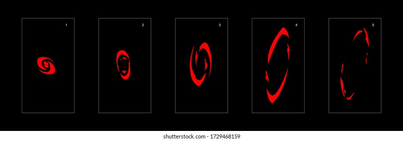 Shine fire effect. Fire explosion animation effect. Animation Sprite sheet for games, cartoon or animation. vector style animation effect 1484.