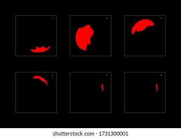 Shine fire effect. Fire explosion animation effect. Animation Sprite sheet for games, cartoon or animation. vector style animation effect 1556.
