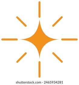Icono plano brillante aislado sobre fondo blanco.