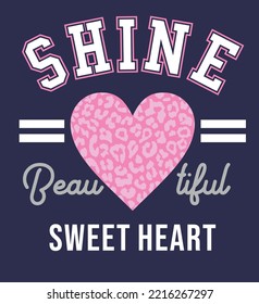 SHINE, GIRLS GRAPHIC T SHIRTS VECTOR DESIGNS AND OTHER USES.