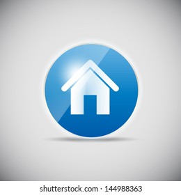 Shine glossy computer icon vector illustration