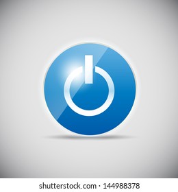 Shine glossy computer icon vector illustration