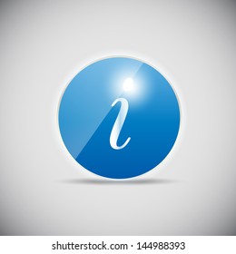 Shine glossy computer icon vector illustration