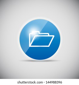 Shine glossy computer icon vector illustration