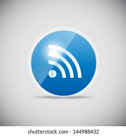 Shine glossy computer icon vector illustration