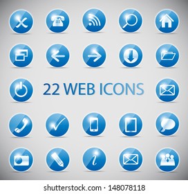 Shine glossy computer icon vector illustration