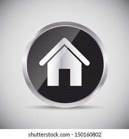 Shine glossy computer icon vector illustration