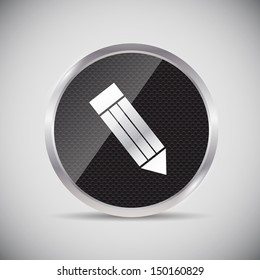 Shine glossy computer icon vector illustration