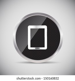 Shine glossy computer icon vector illustration