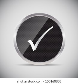 Shine glossy computer icon vector illustration