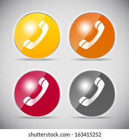 Shine glossy computer icon vector illustration