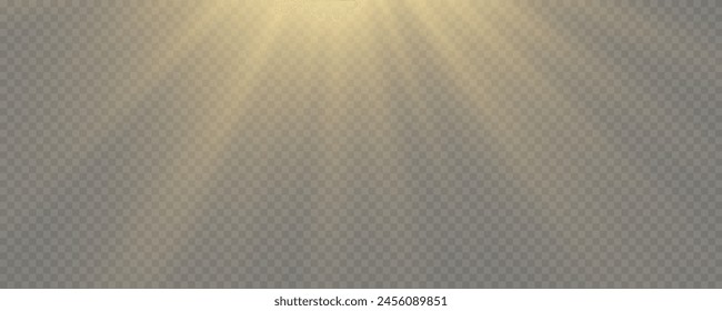 Shine glowing stars. Golden vector lights and sparks isolated. Vector illustration