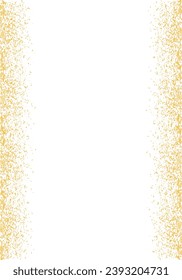 Shine gold dust, glowing sparkles golden dust particles, abstract luxury gold confetti border with glitter dust, abstract Christmas gold dust and glare background – vector