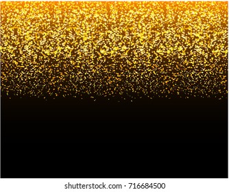 Shine gold dust – vector
