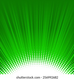 Shine green background with halftone bottom