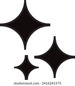 Icono de brillo, icono de la estrella limpia.
