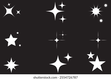 Shine icon, Clean star icon.
