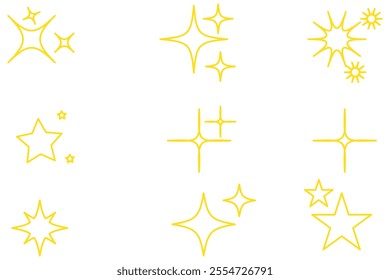 Shine icon, Clean star icon.