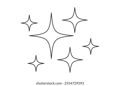 Shine icon, Clean star icon