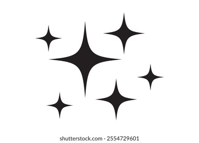 Shine icon, Clean star icon