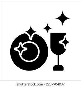 Shine icon, Clean star icon. cleaning vector illustration on white background