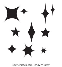 Shine icon, Clean star icon design