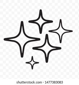 Shine icon, Clean star icon. EPS 10.