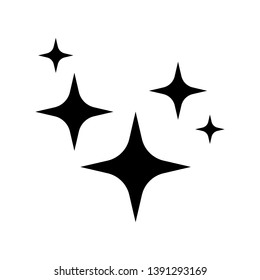 Shine-Symbol, Clean Star-Symbol.Vektorgrafik. Flaches Design für Business Financial Marketing Banking Web-Konzept-Cartoon Illustration.