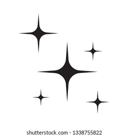 Shine icon, Clean star icon isolated