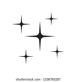 Shine icon, Clean star icon isolated