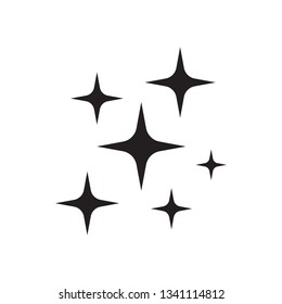 Shine icon, Clean star icon isolated