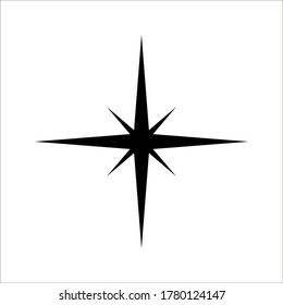 Christmas Northern Star Icon Vector Stock Vector (Royalty Free) 1119723332