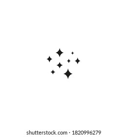Shine icon, Clean star icon sparkling twinkling sparkles symbol Sparkle simple design Stars sign isolated on white background
