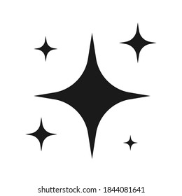 Shine icon, Clean star vector illustration. Color editable
