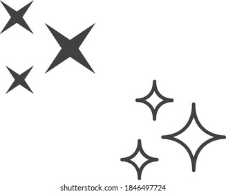 Shine icon, Clean star icon vector