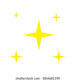 Shine icon, Clean star vector illustration. Color editable on white background