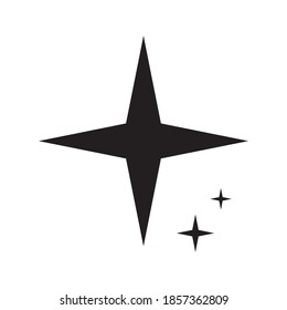 Icono de brillo, Ilustración vectorial de estrella limpia. Color editable sobre fondo blanco