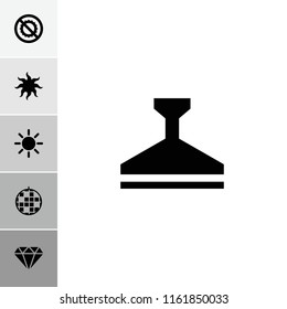 Shine icon. collection of 6 shine filled icons such as diamond, disco ball, no brightness, sun. editable shine icons for web and mobile.