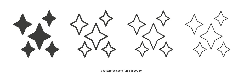Shine icon collection for website design, app, UI design.