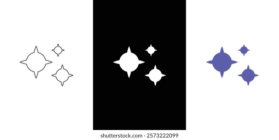 Shine icon decoration twinkle and stars sparkle icon shiny flash stars emoji. Sparkle Bright firework sunlight reflection, Clean Sparkle Star symbol. shining burst sign.