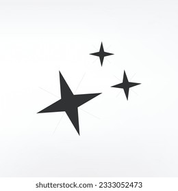 Shine icon design isolated on white background 
