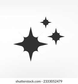 Shine icon design isolated on white background 