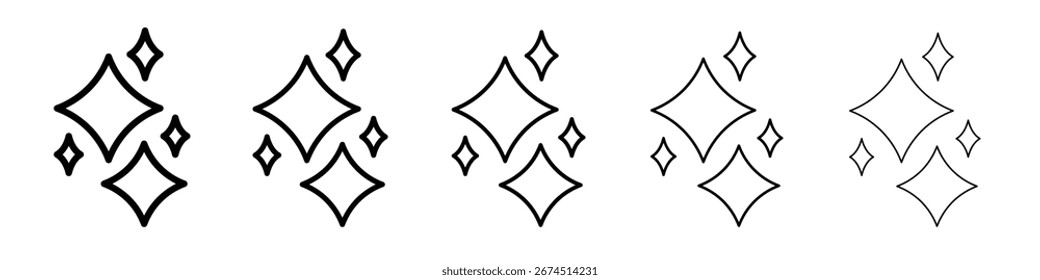 Shine icon design, logo, app, UI. Vector illustration, EPS