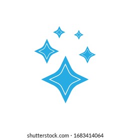 Shine icon design. Sparkle and stars symbol isolated on white background
