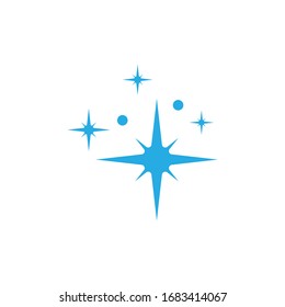 Shine icon design. Sparkle and stars symbol isolated on white background