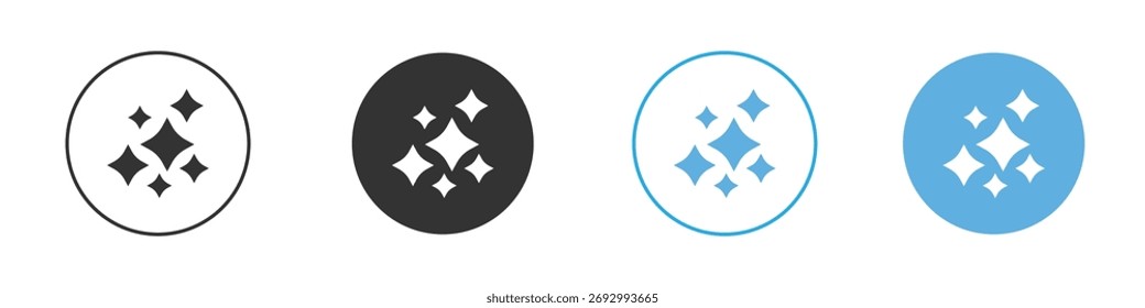 Shine icon. Graphic icon design template