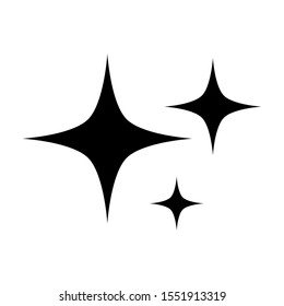 shine icon isolated on white background. vector illustration